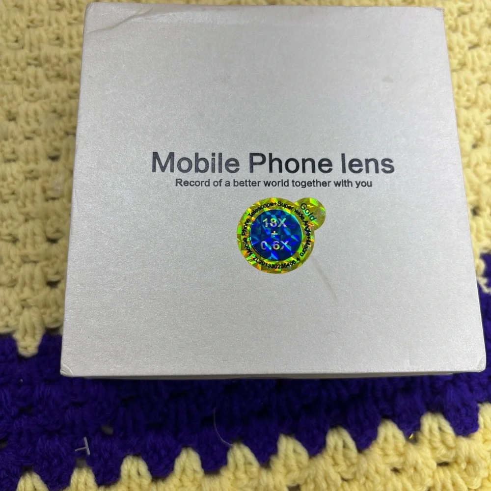 Mobile phone lens in original box